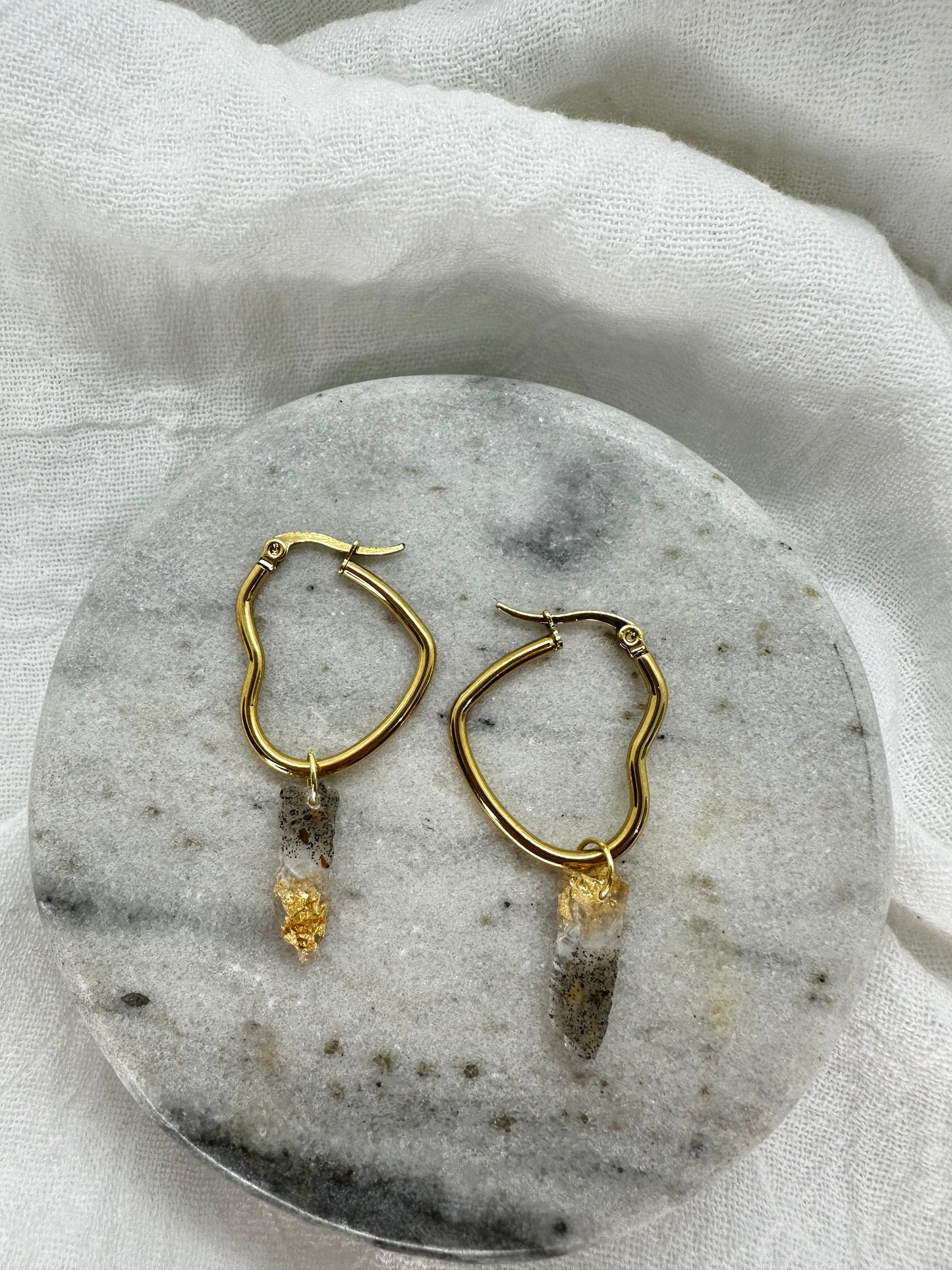 Gold heart Puerto Rico