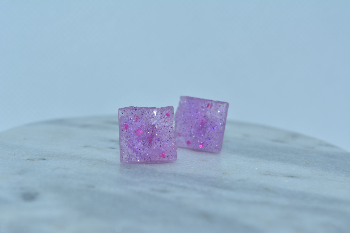 Violet Gemstone Studs