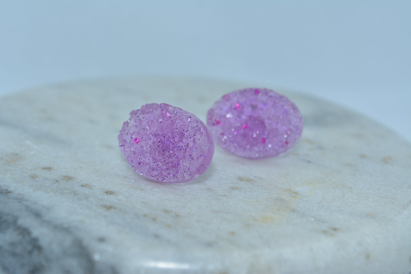 Violet Gemstone Studs