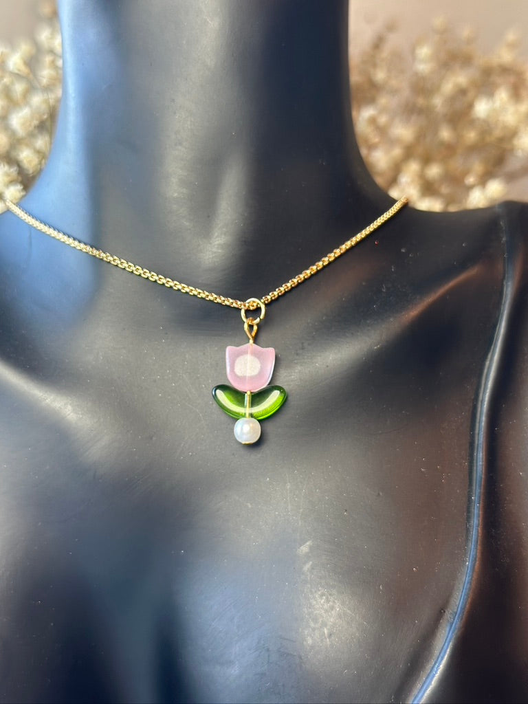 Gold Dangle tulip set