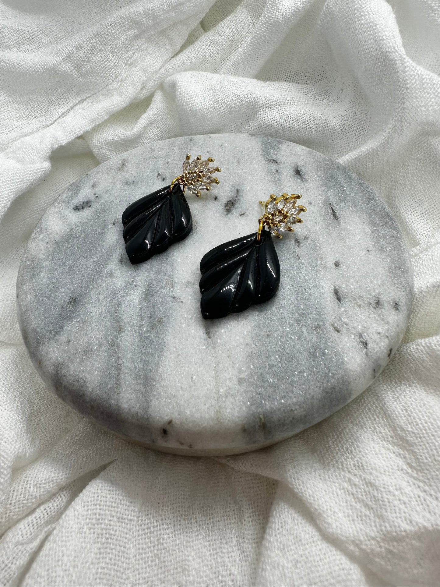 Onyx earrings