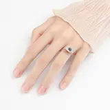 Evil eye Ring (Gold and silver)