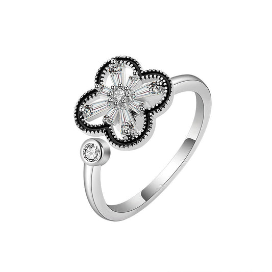 Adjustable Flower Spinner ring