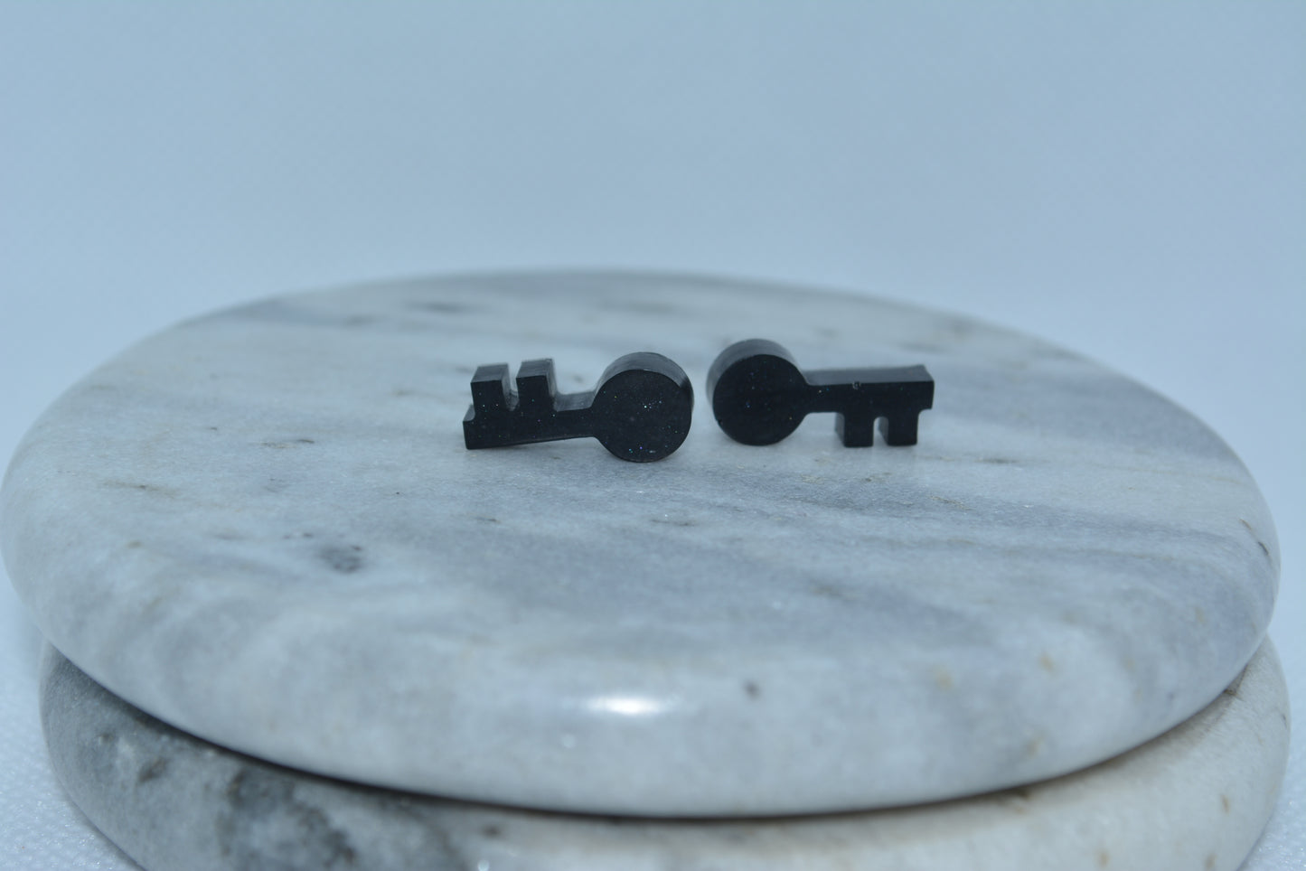 Crystal silver night studs