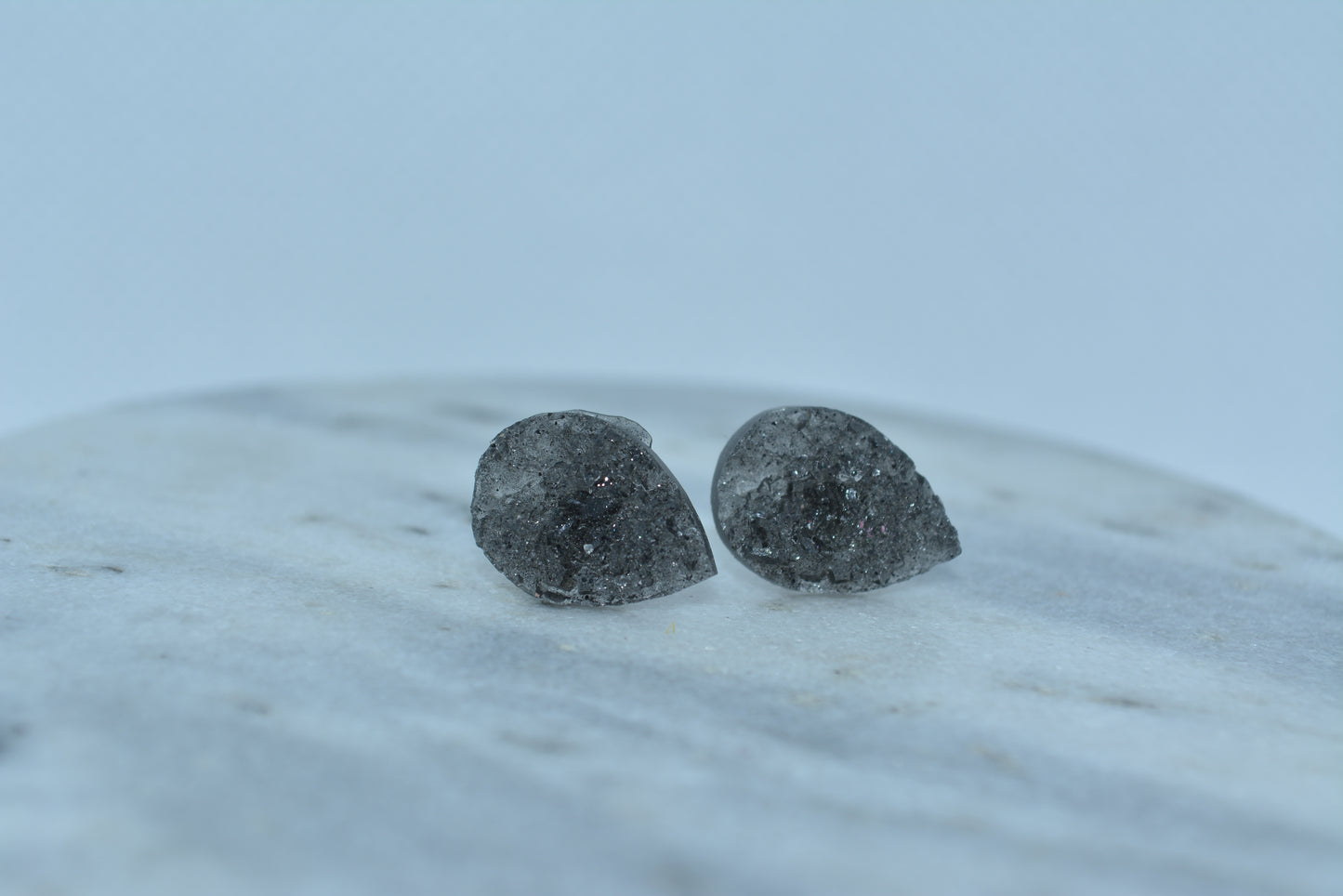 Crystal silver night studs