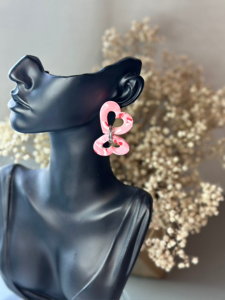 Two heart dangle