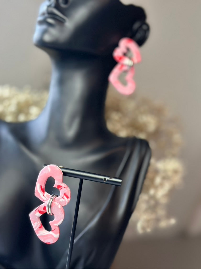 Two heart dangle