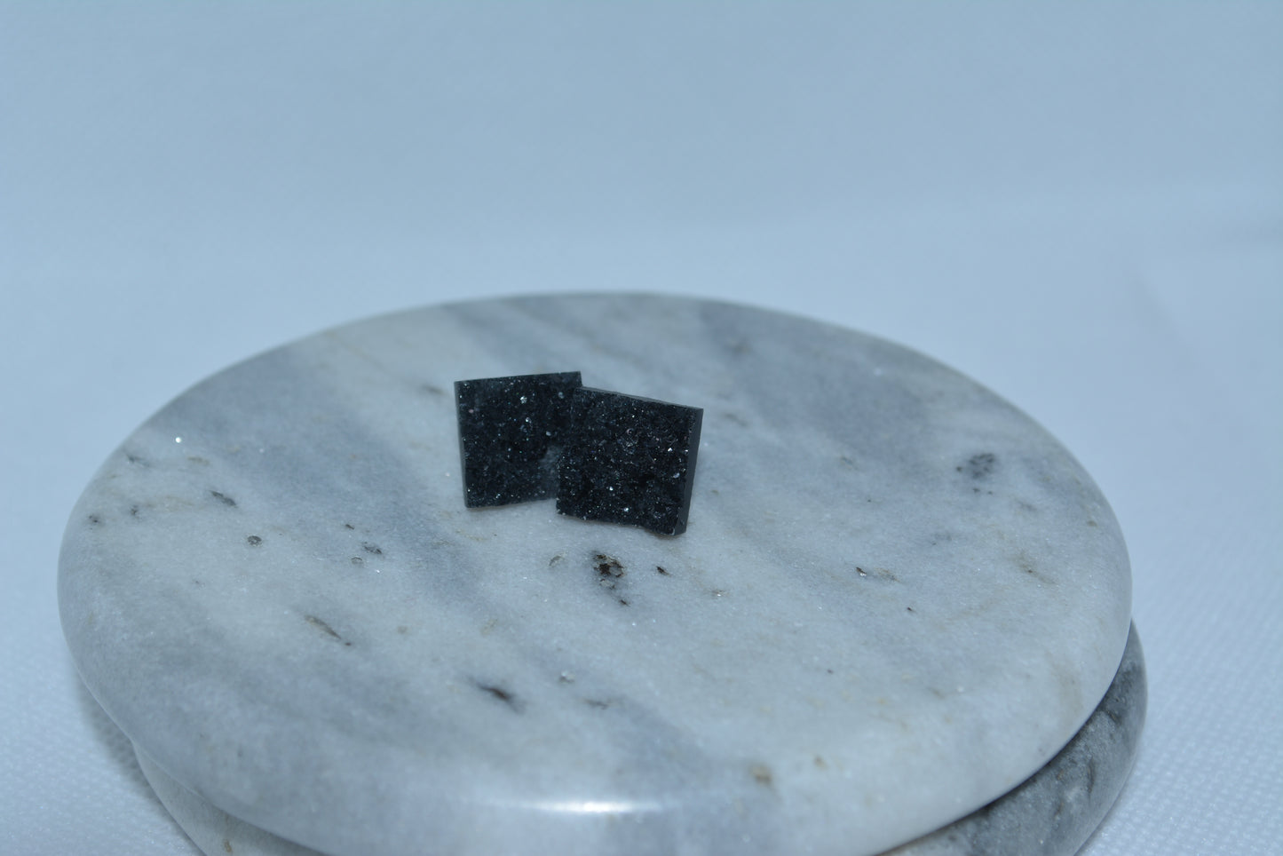 Crystal silver night studs