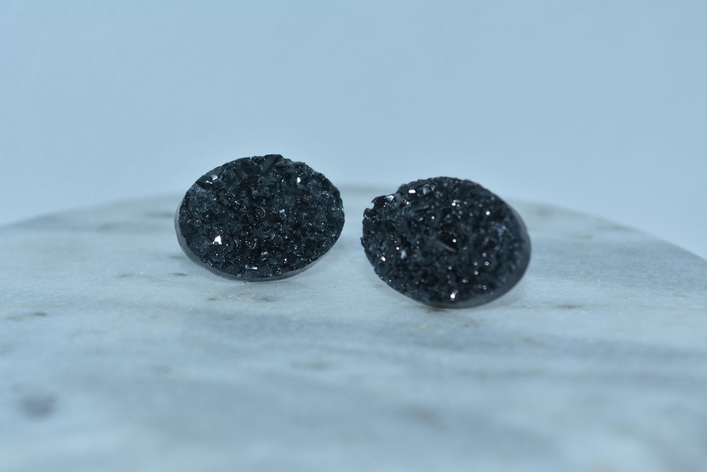 Crystal silver night studs