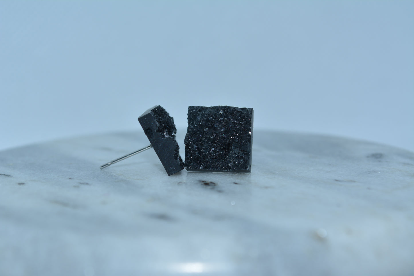 Crystal silver night studs