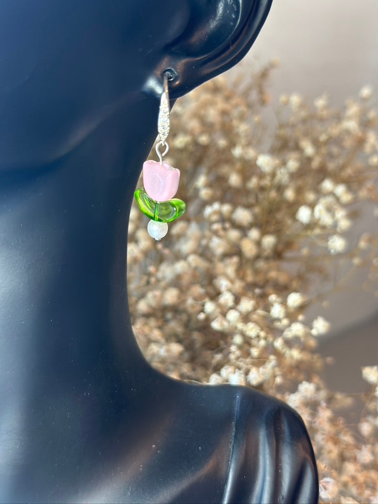Silver Tulip Dangle