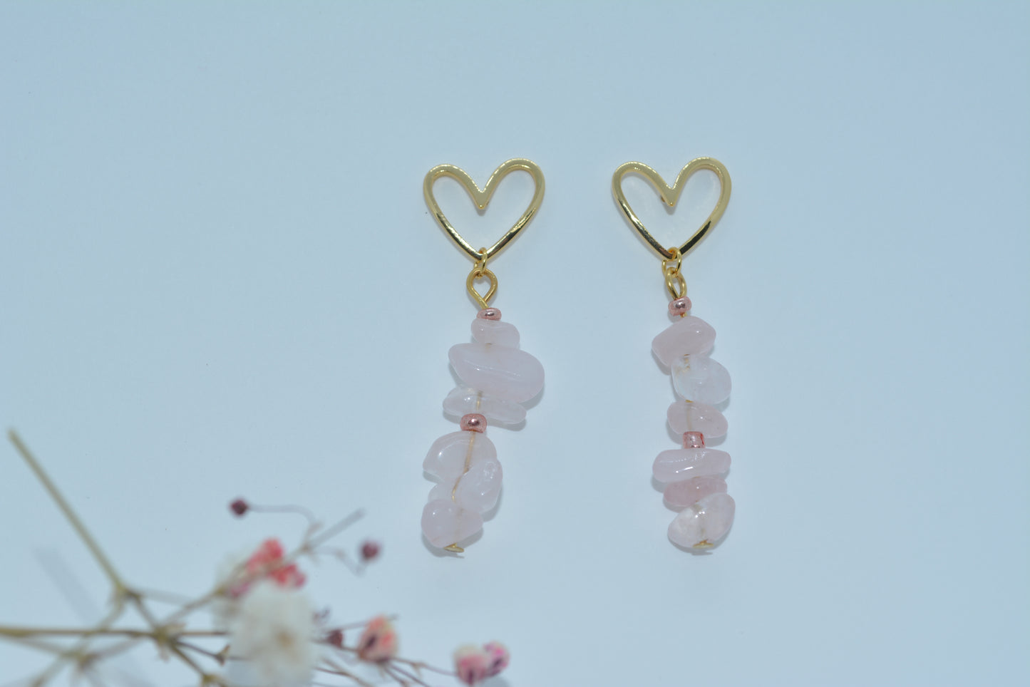 Drop stone earrings