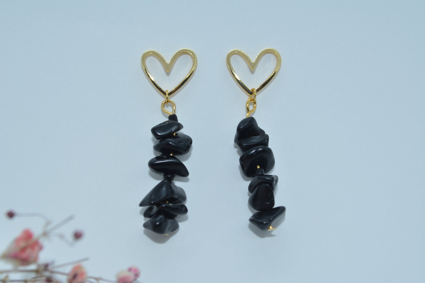 Drop stone earrings