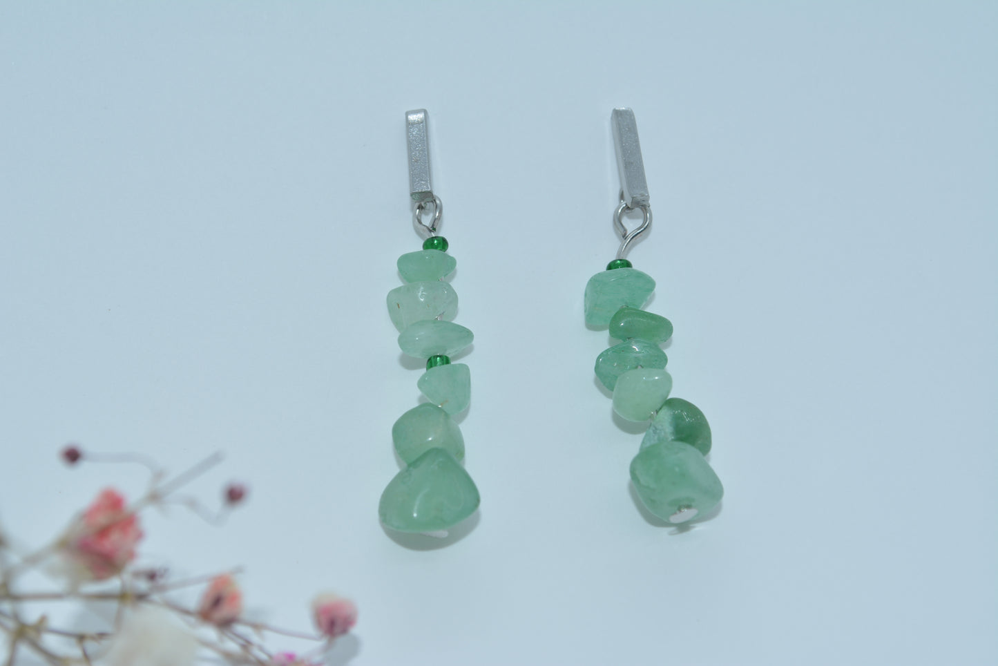 Drop stone earrings