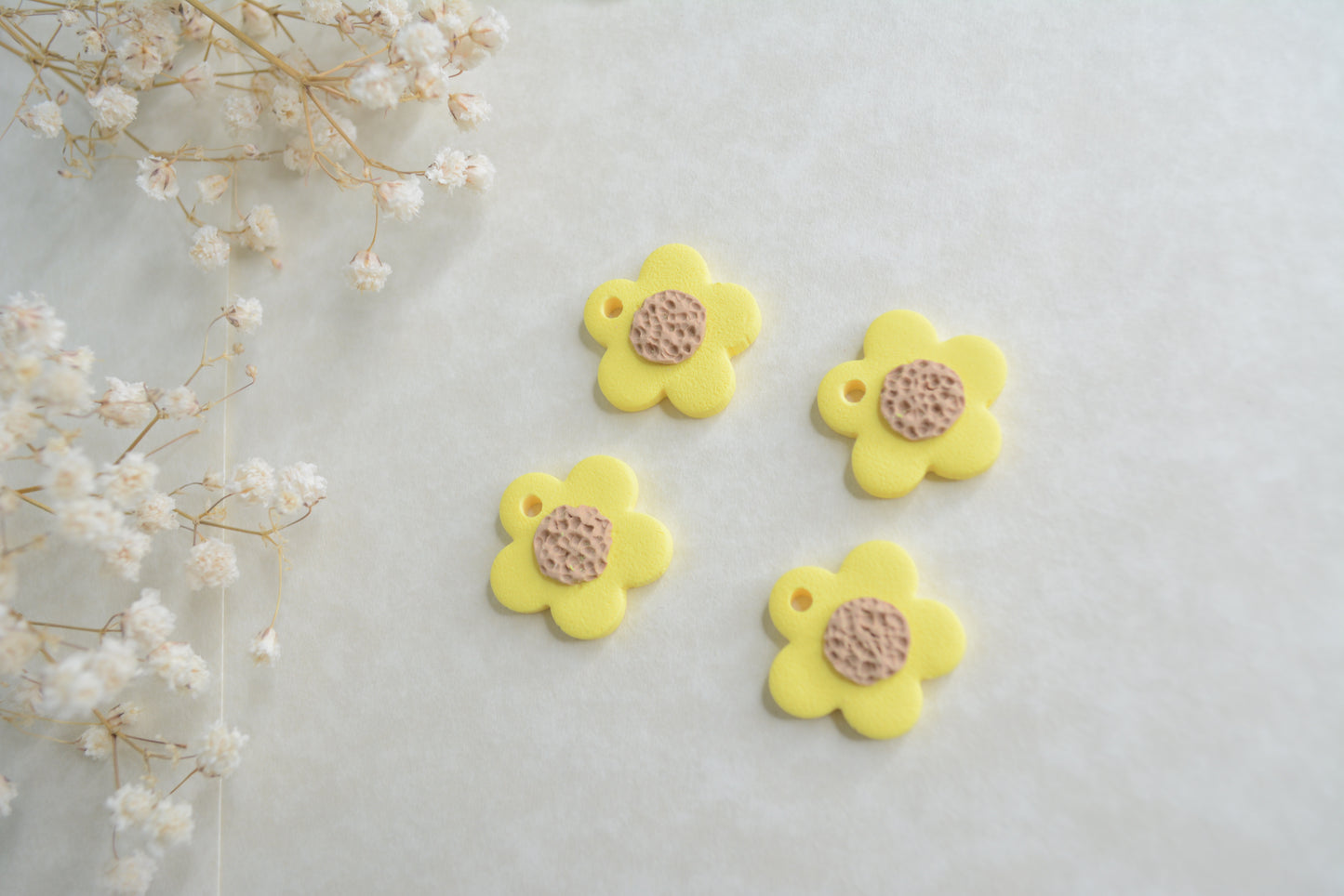 Small yellow flower hoop