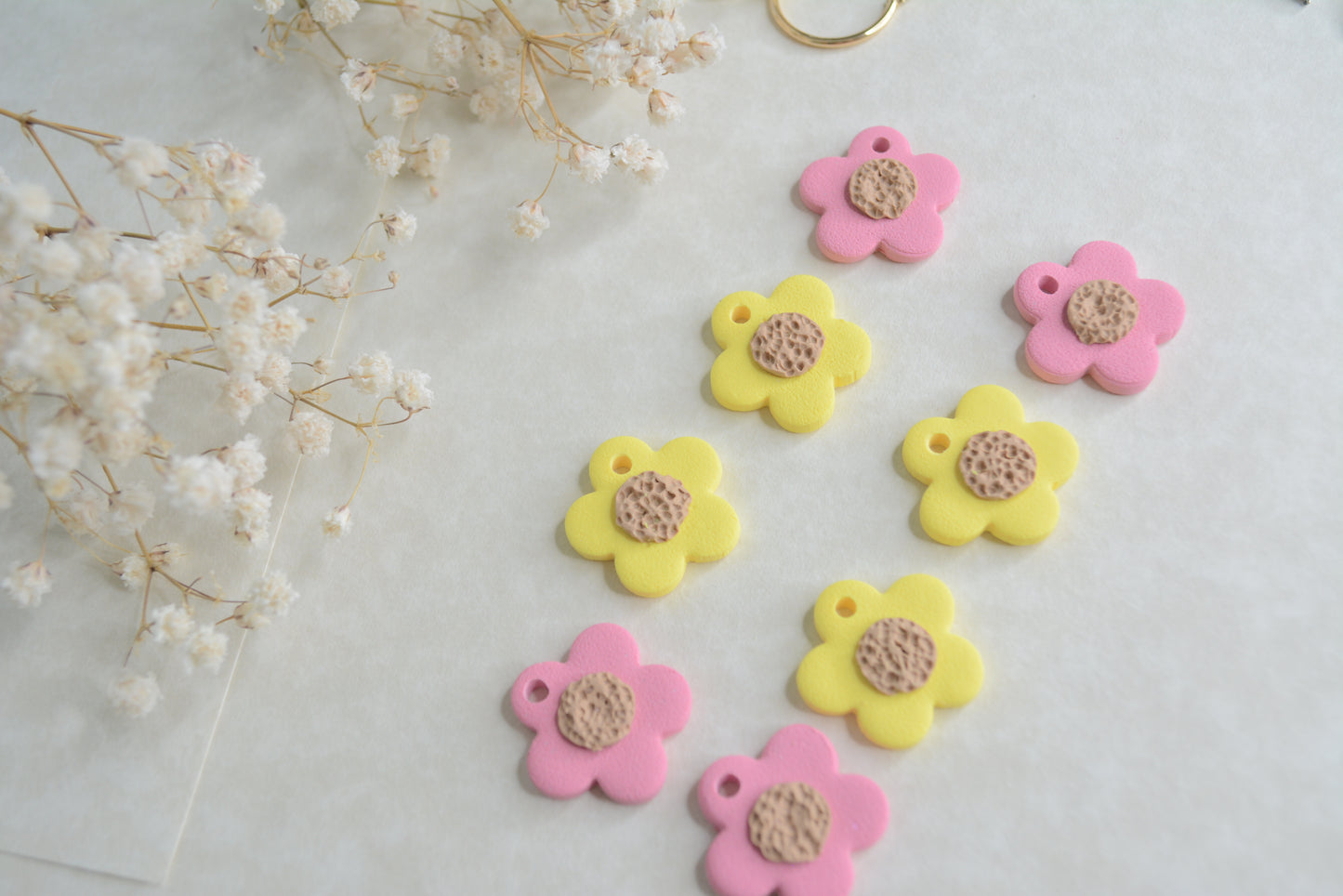 Small yellow flower hoop