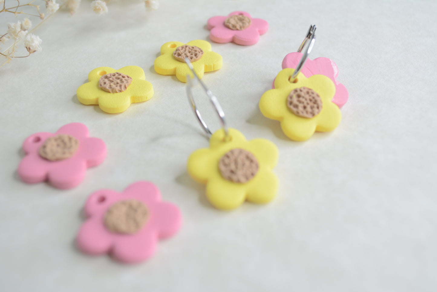 Small yellow flower hoop