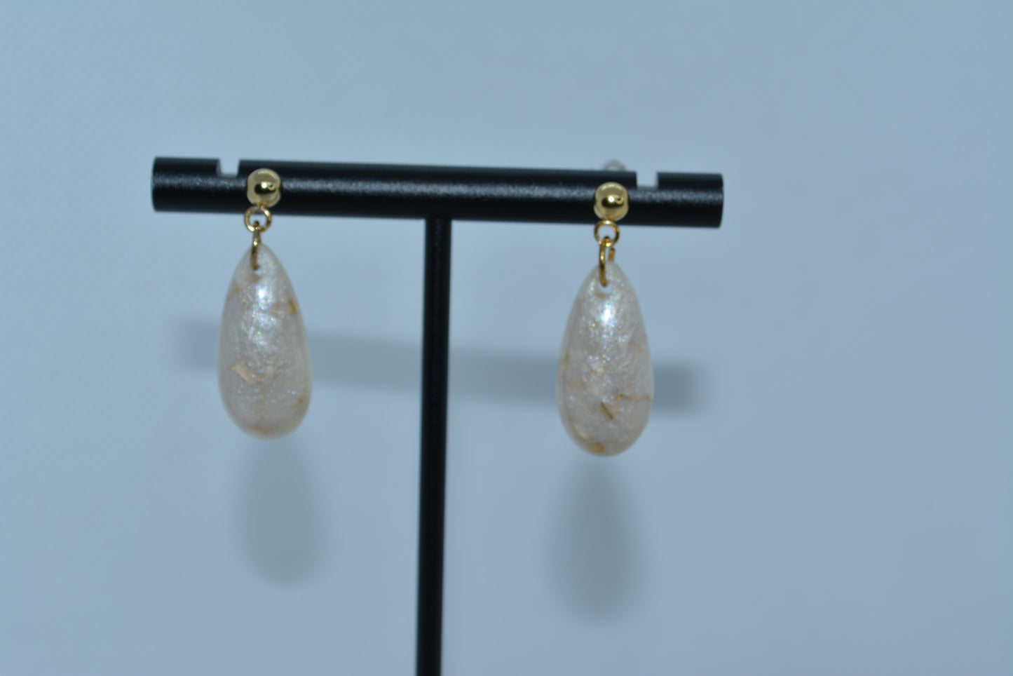 Drop resin earrings