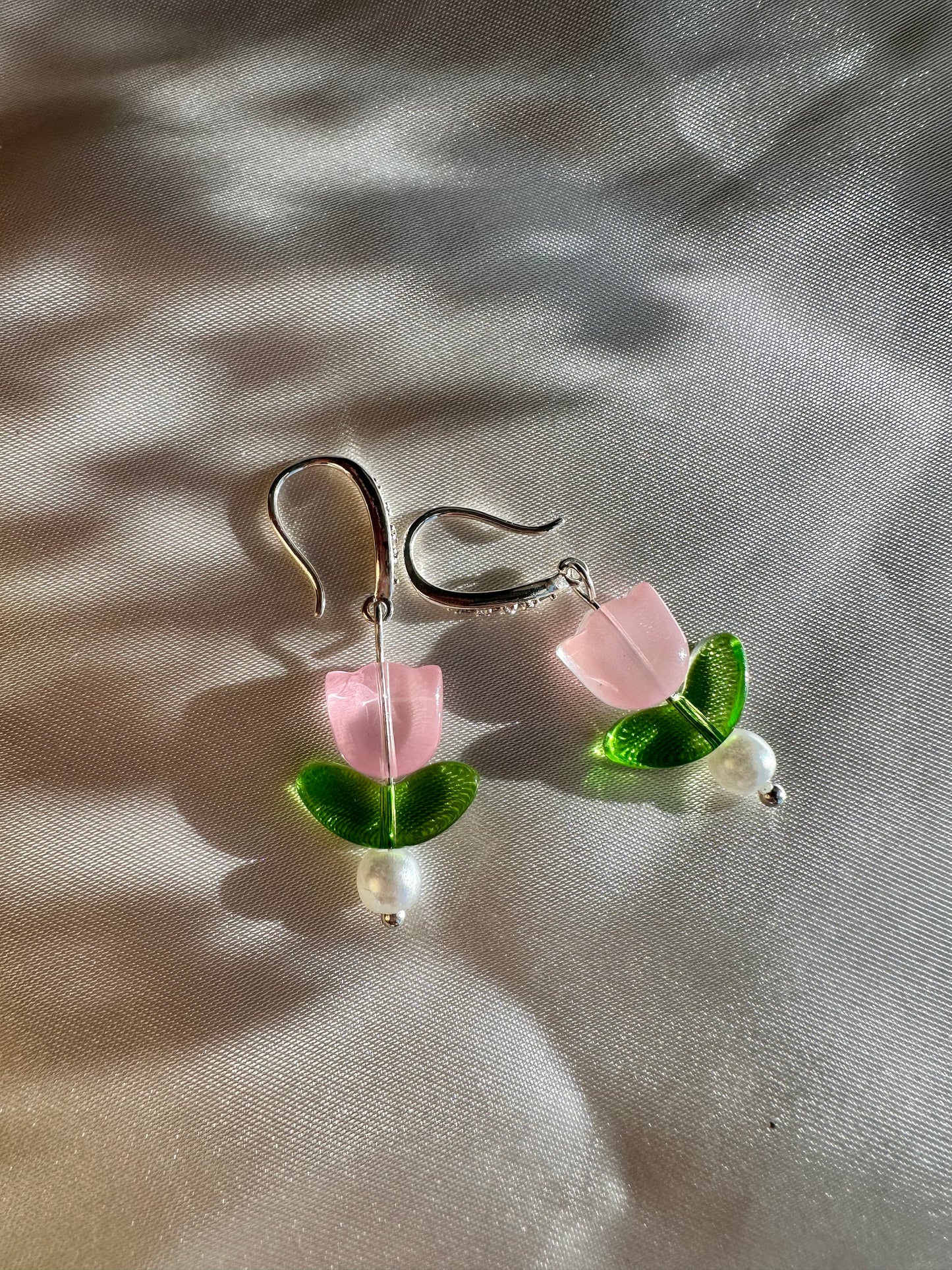Silver Tulip Dangle