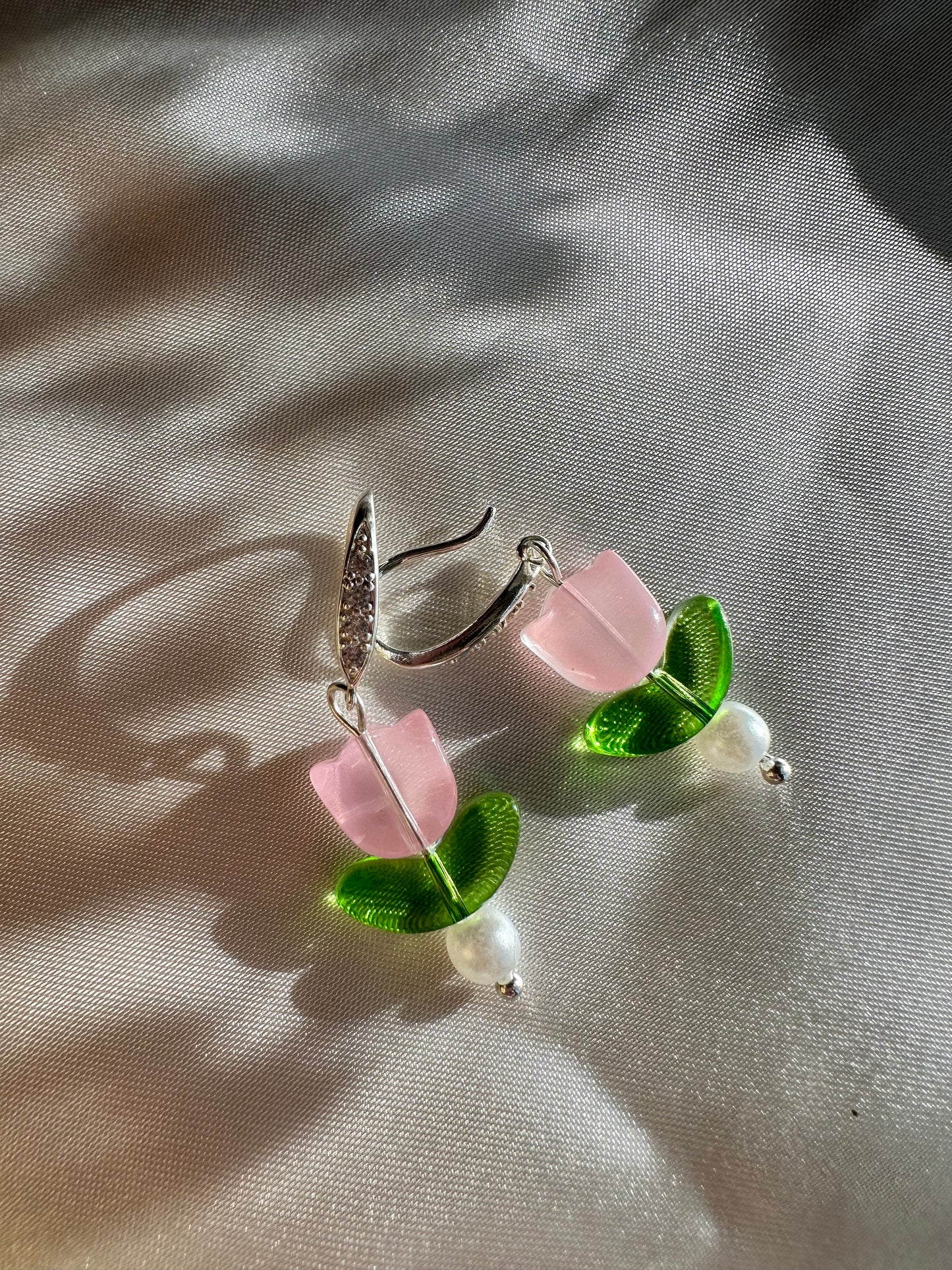 Silver Tulip Dangle