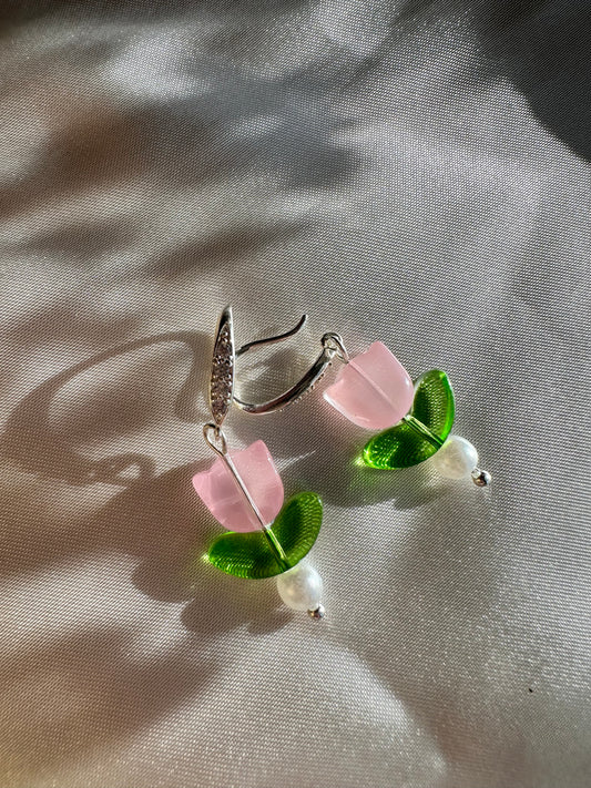 Silver Tulip Dangle