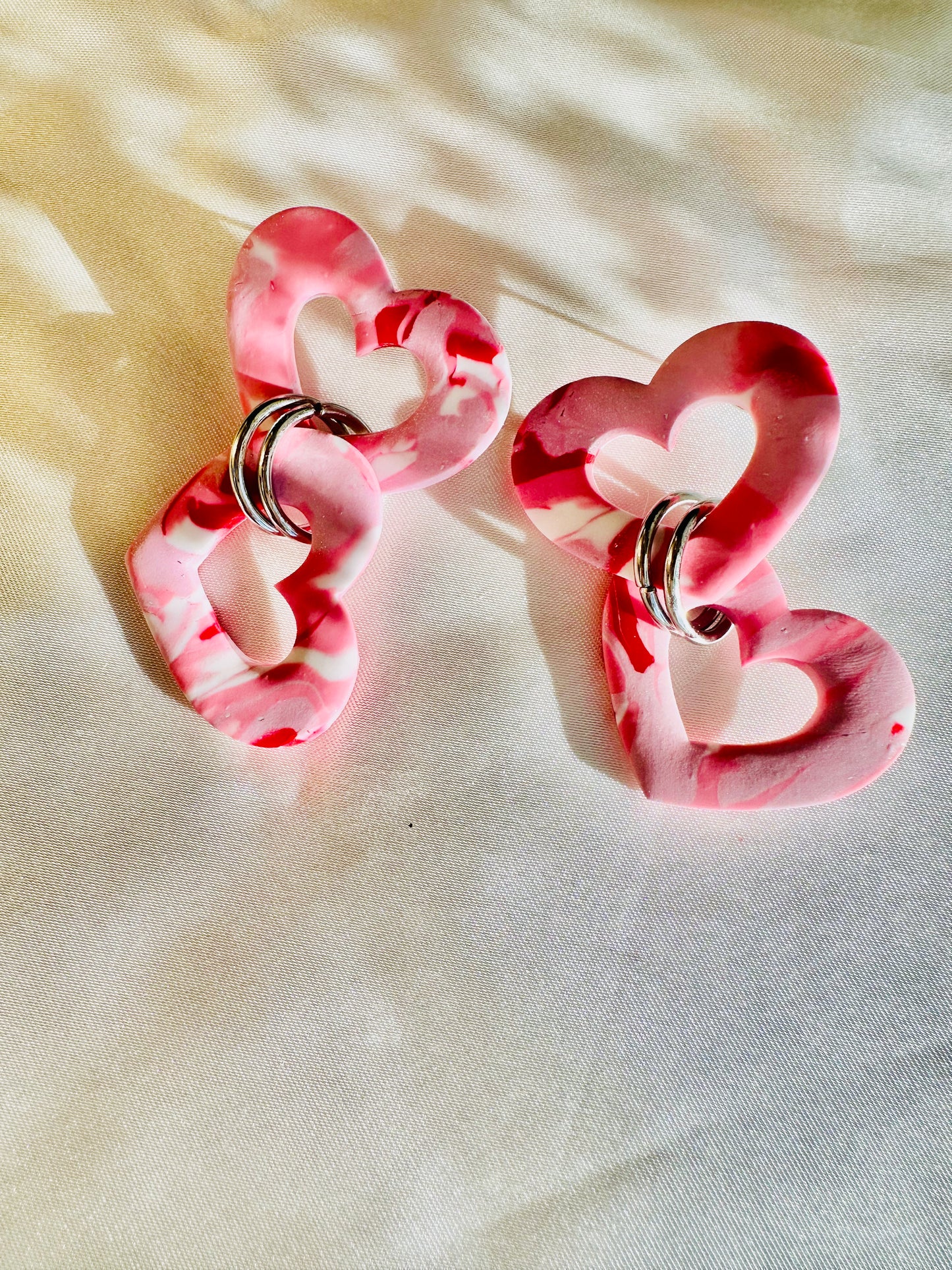 Two heart dangle