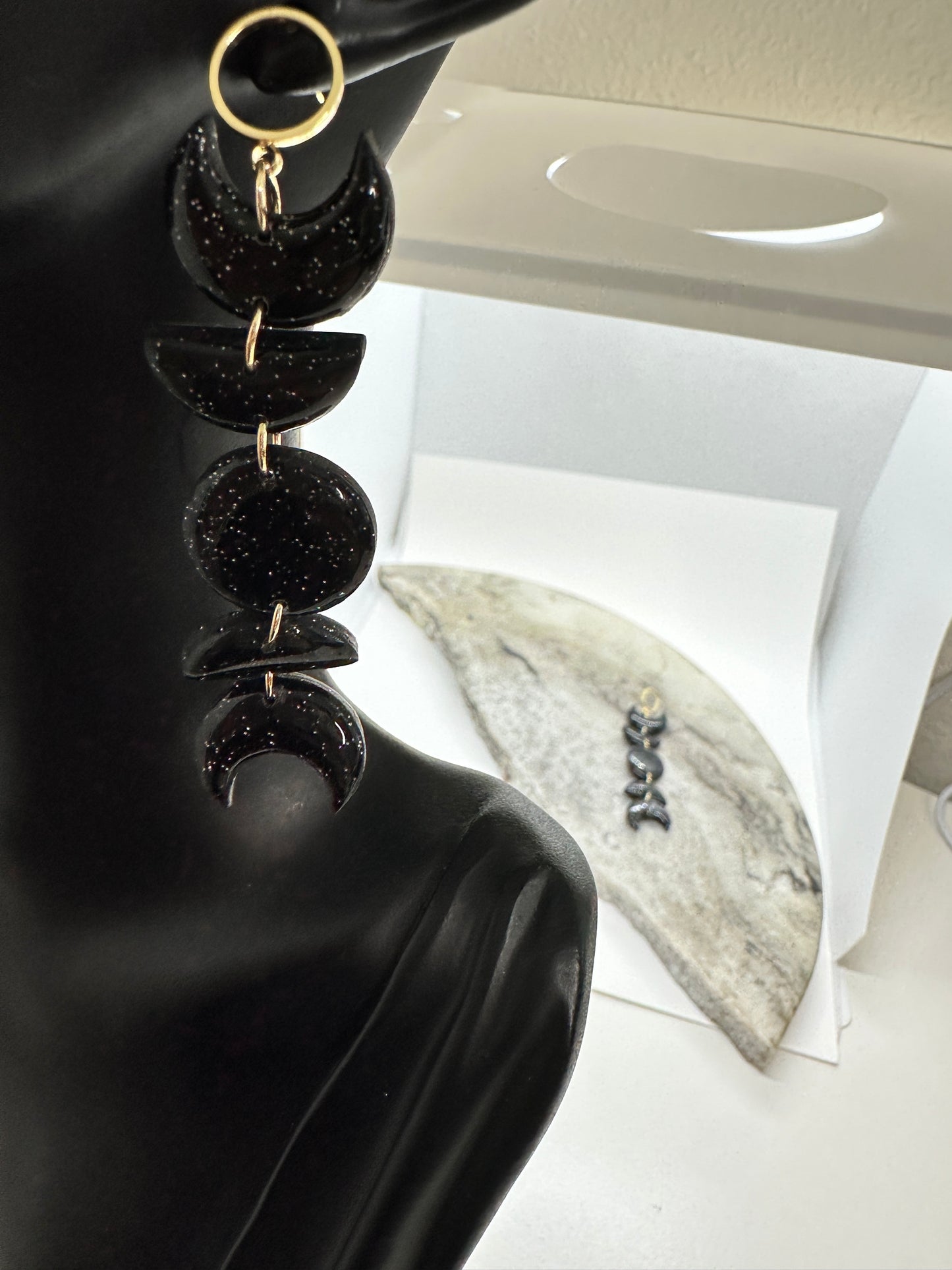 Moon dangle Earrings