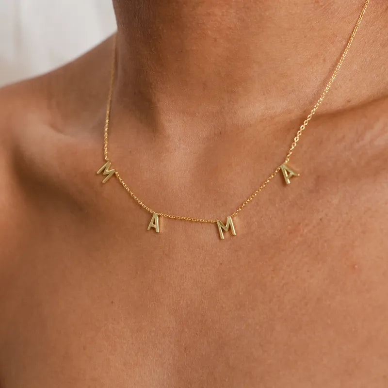 MAMA necklace (Gold and Silver)