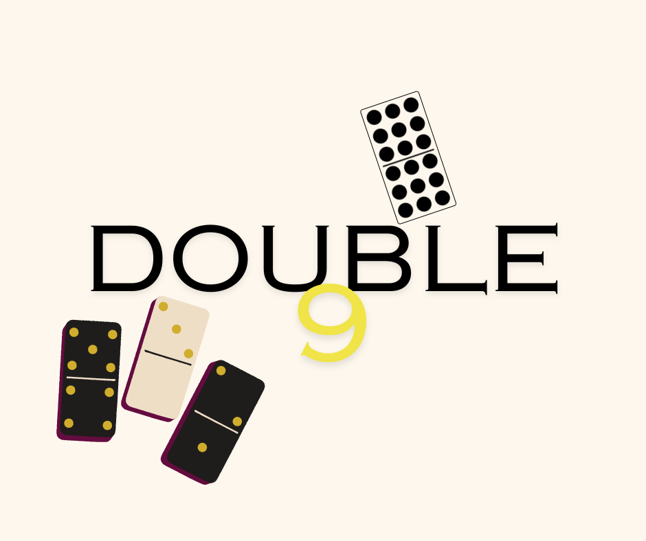 Doble 9 set dominó