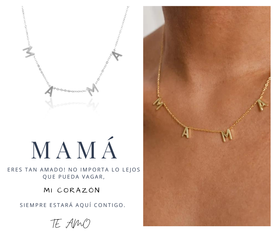 MAMA necklace (Gold and Silver)