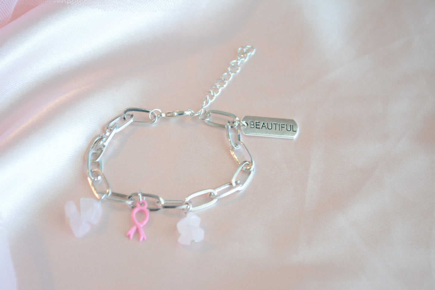 Pink Breast Cancer Bracelet