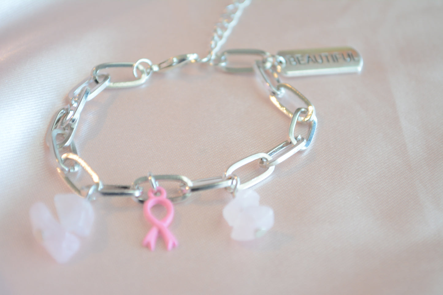 Pink Breast Cancer Bracelet