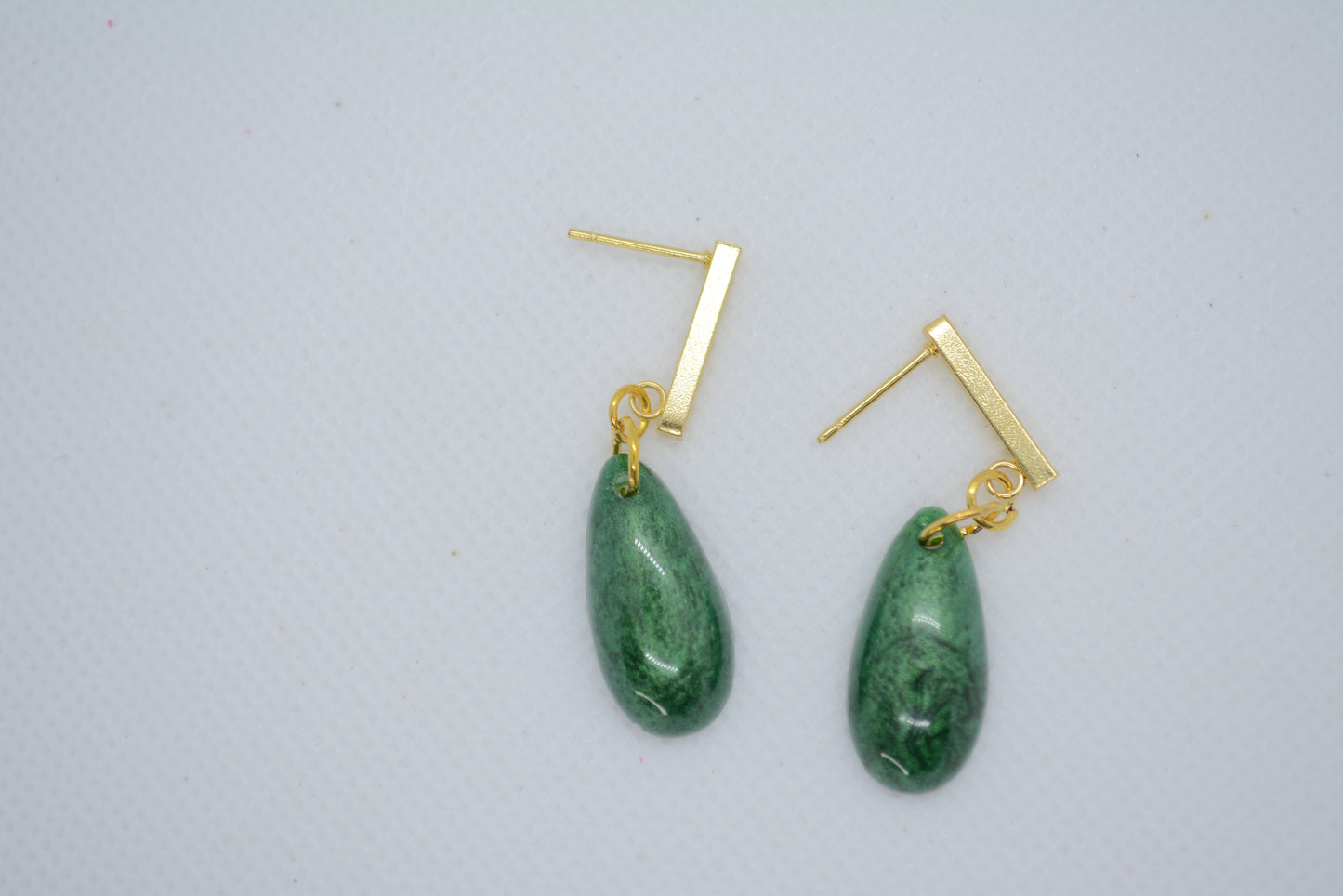 Drop resin earrings